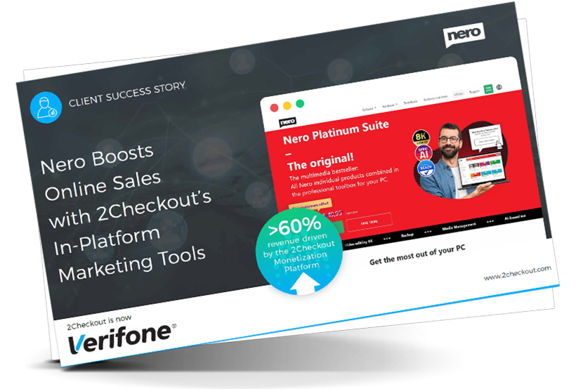 Nero Boosts Online Sales with 2Checkout’s In-Platform Marketing Tools