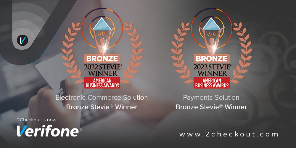 2Checkout (now Verifone) named Bronze Stevie® Winner in the 2022 American Business Awards®