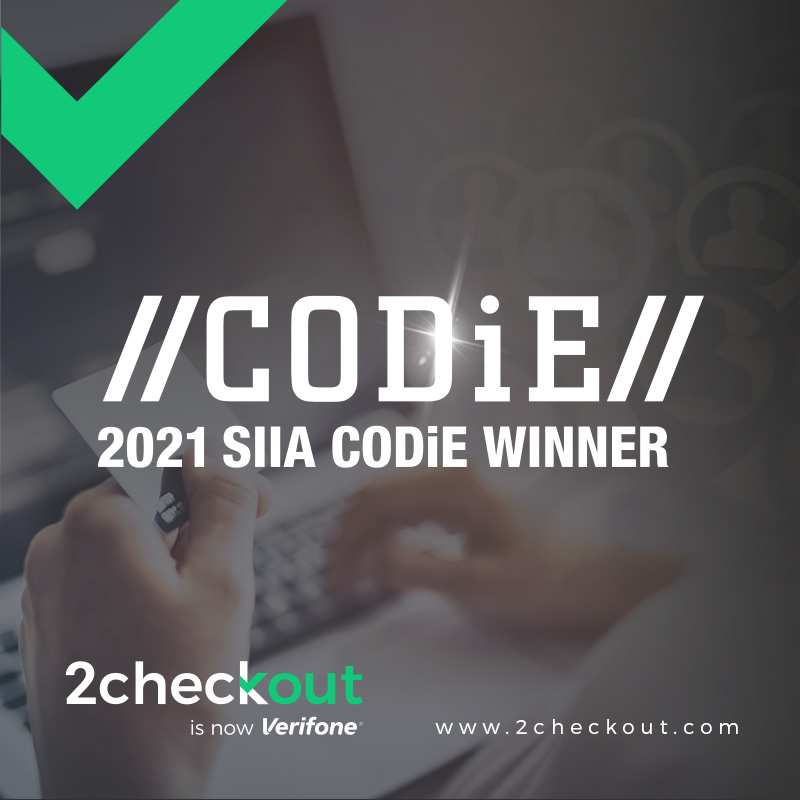 2Checkout Wins 2021 CODiE Award Best Subscription Billing