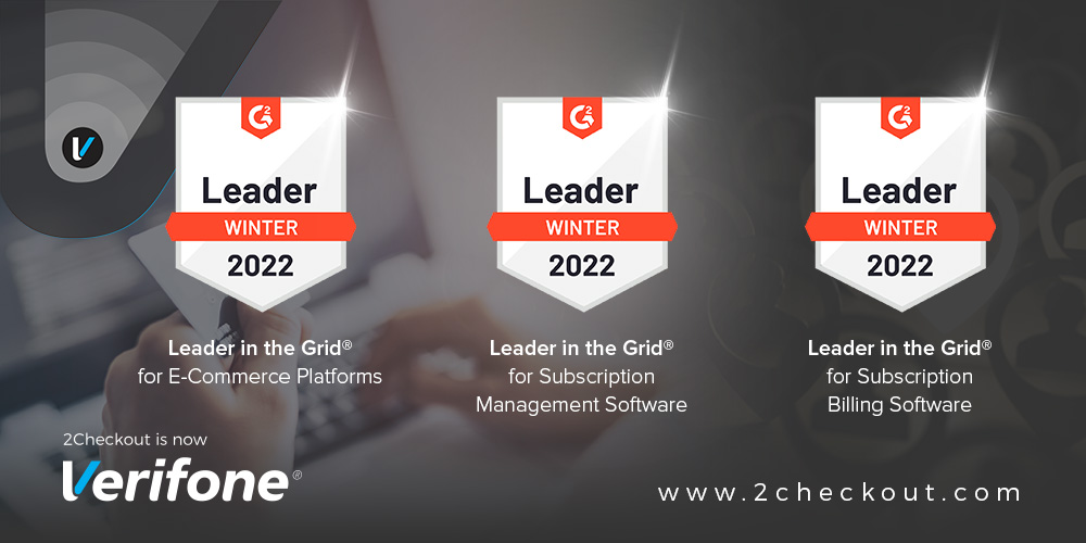 The 2Checkout Monetization Platform Named Leader in the G2 Winter 2022 Reports for E-Commerce Platforms, Subscription Management Software and Subscription Billing Software 