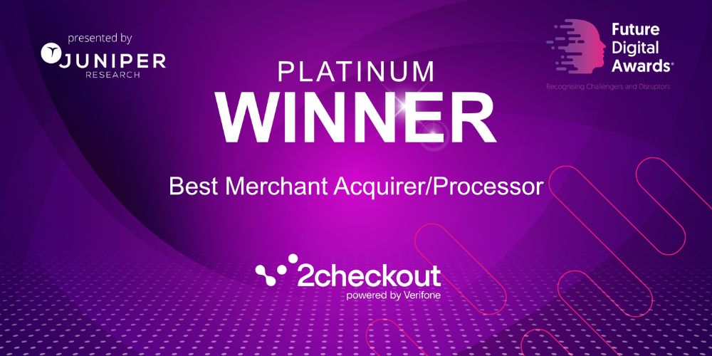 2Checkout named Platinum Winner in the 2026 Future Digital Awards (Juniper Research)