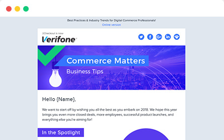 Sign-up for the Verifone Newsletter
